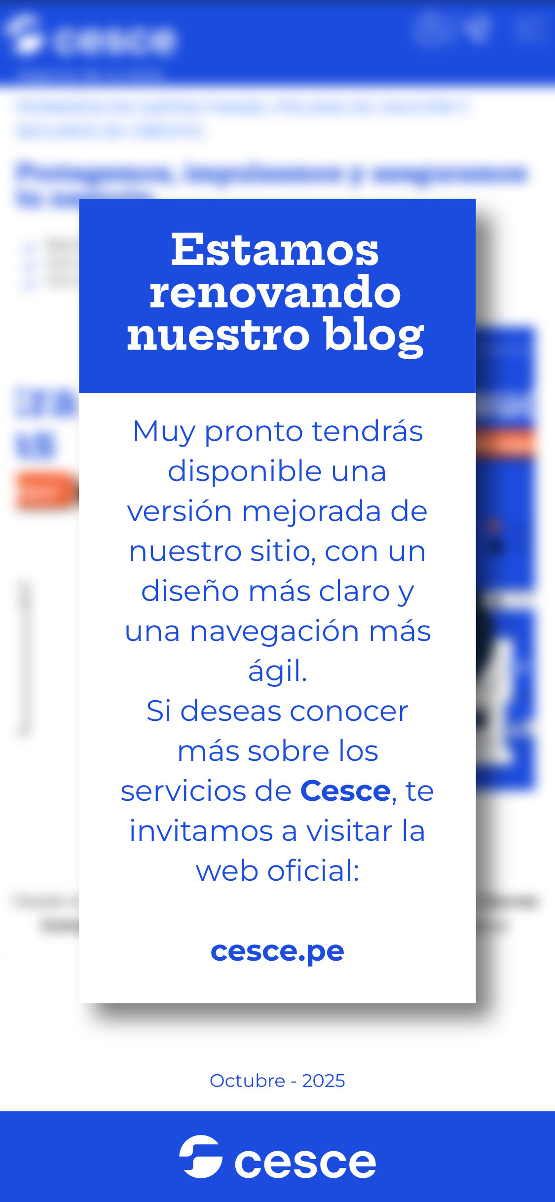 Sitio en renovación